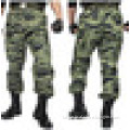 Fashion mens tiger stripes camo slim fit military tactical camouflage hunting trousers